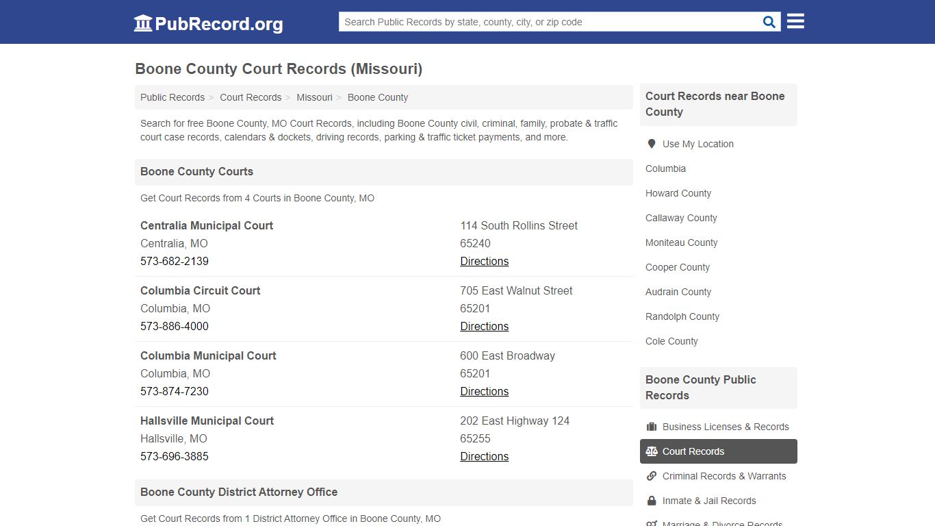 Free Boone County Court Records (Missouri Court Records)